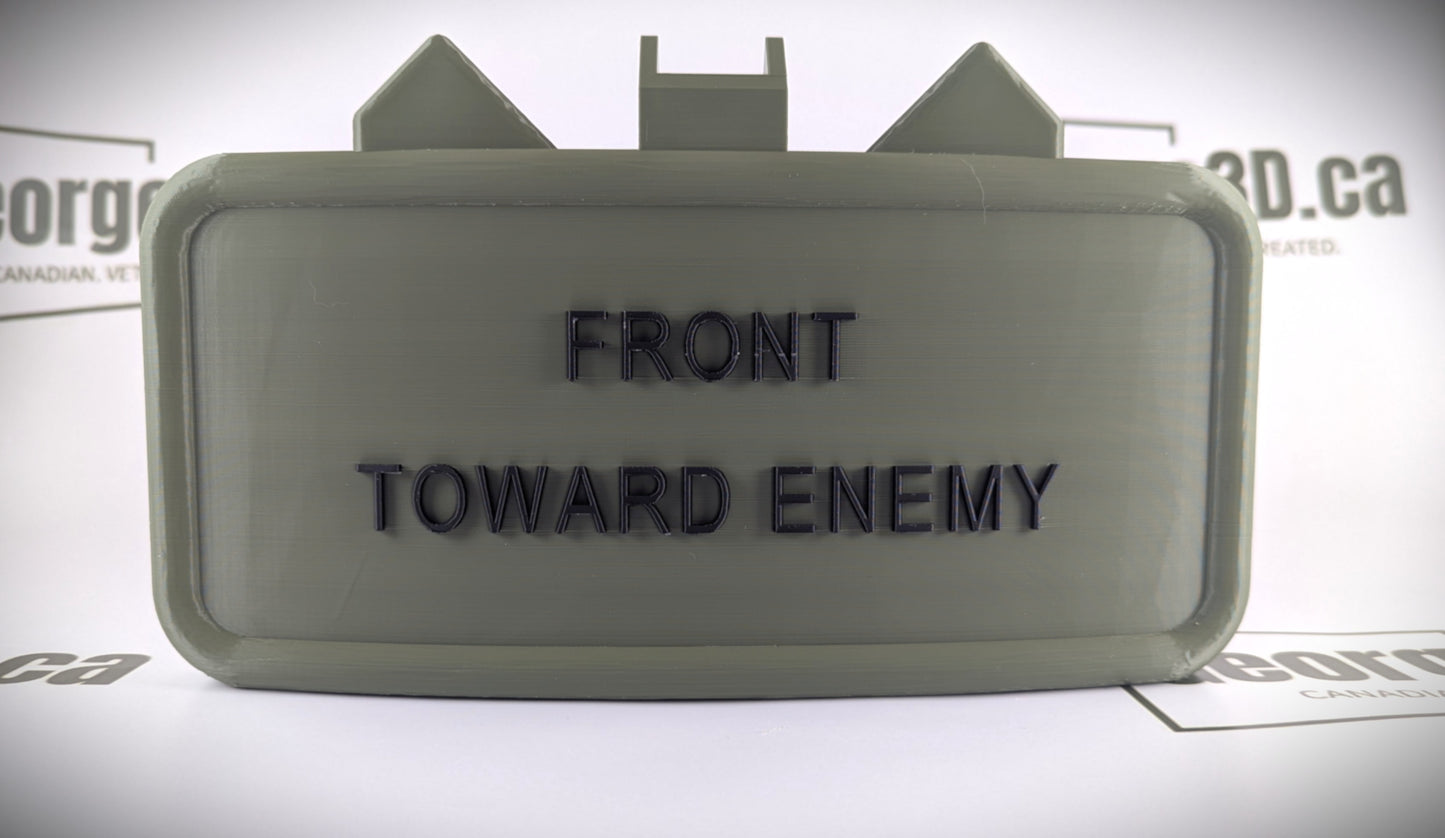 Claymore Hitch Receiver Cover | "Front Toward Enemy"