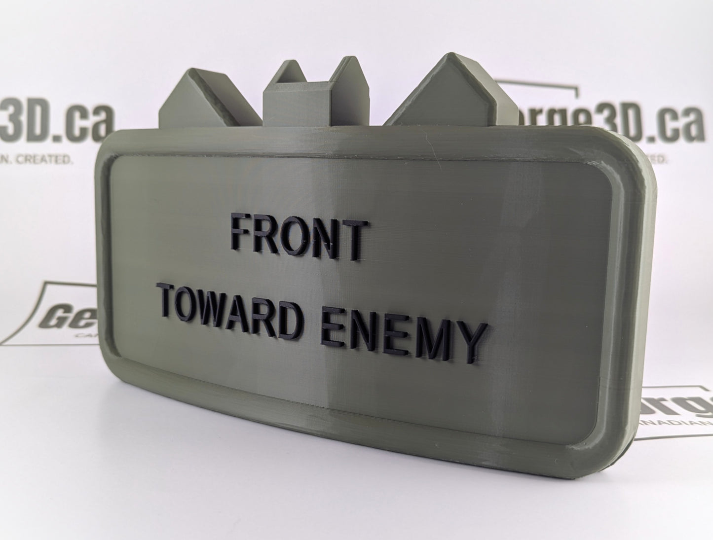 Claymore Hitch Receiver Cover | "Front Toward Enemy"