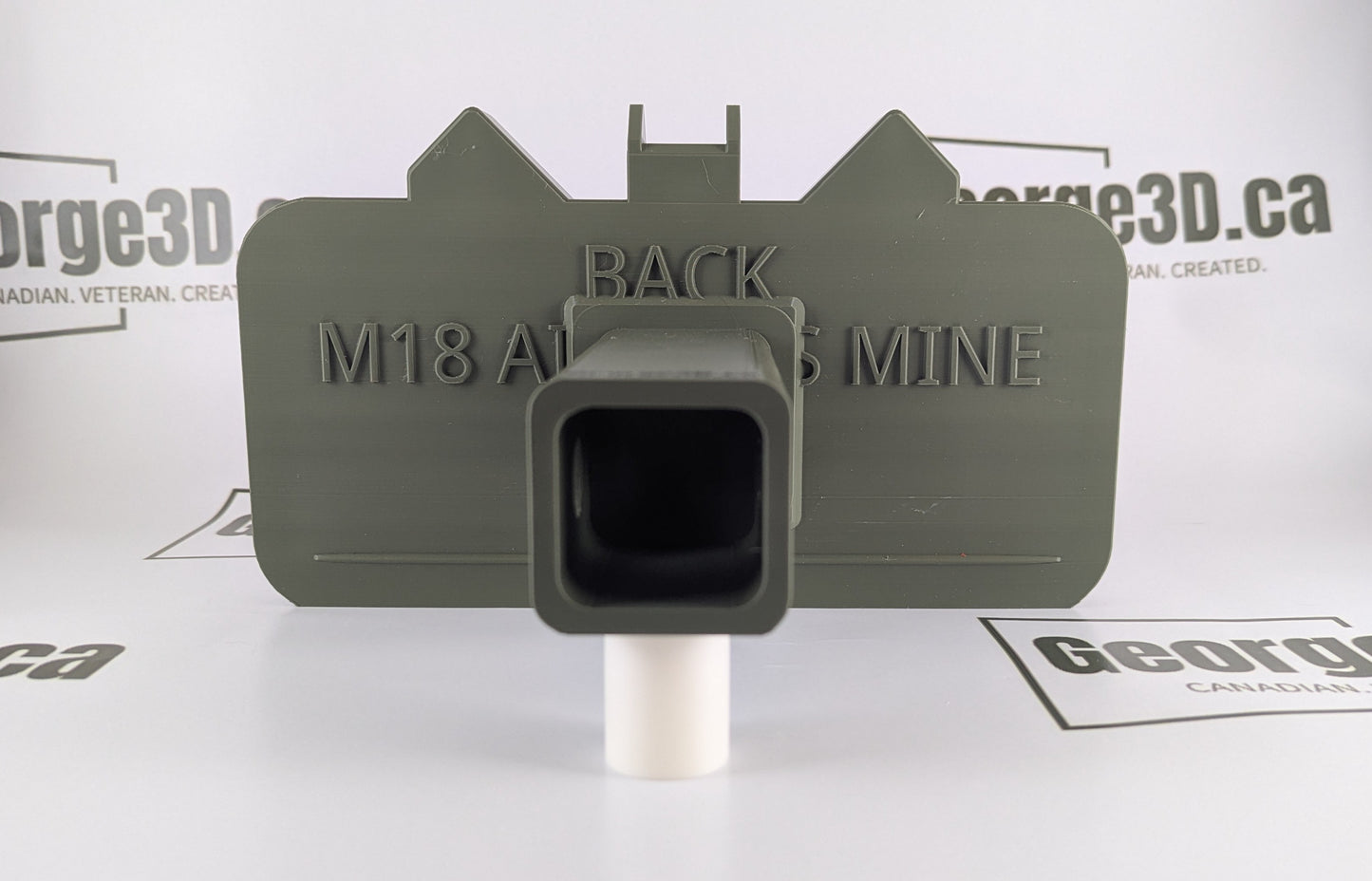 Claymore Hitch Receiver Cover | "Front Toward Enemy"