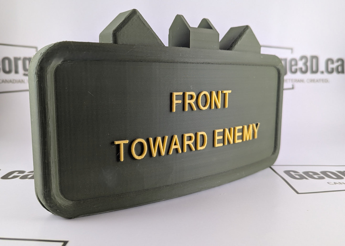Claymore Hitch Receiver Cover | "Front Toward Enemy"