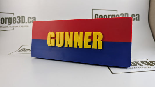 The Royal Canadian Dragoons "GUNNER" Hitch Receiver Cover