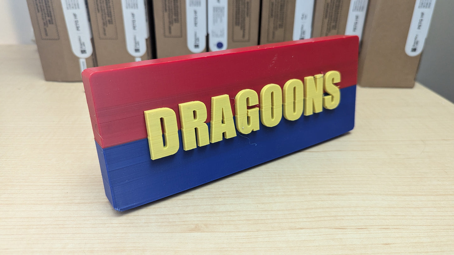 "DRAGOONS" Hitch Receiver Cover - IA and STOPPAGES SALE Item #4