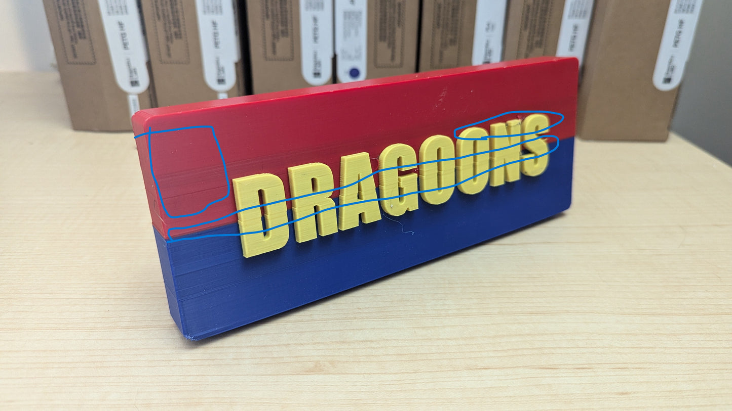 "DRAGOONS" Hitch Receiver Cover - IA and STOPPAGES SALE Item #4