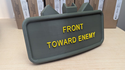 Claymore Hitch Receiver Cover - IA and STOPPAGES SALE Item #5 - Large, 2 Inch, OG/Yellow