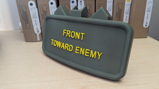 Claymore Hitch Receiver Cover - IA and STOPPAGES SALE Item #5 - Large, 2 Inch, OG/Yellow