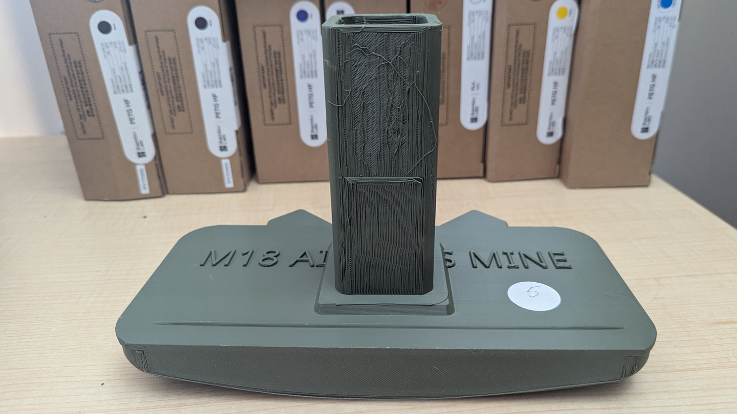 Claymore Hitch Receiver Cover - IA and STOPPAGES SALE Item #5 - Large, 2 Inch, OG/Yellow