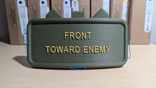 Claymore Hitch Receiver Cover - IA and STOPPAGES SALE Item #6 - Regular, 2 Inch, OG/Yellow