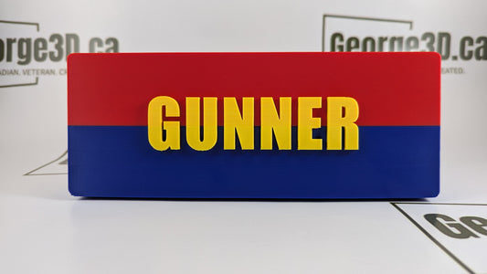 The Royal Canadian Dragoons "GUNNER" Hitch Receiver Cover