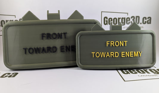 Claymore Hitch Receiver Cover | "Front Toward Enemy"