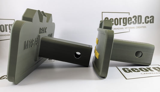 Claymore Hitch Receiver Cover | "Front Toward Enemy"