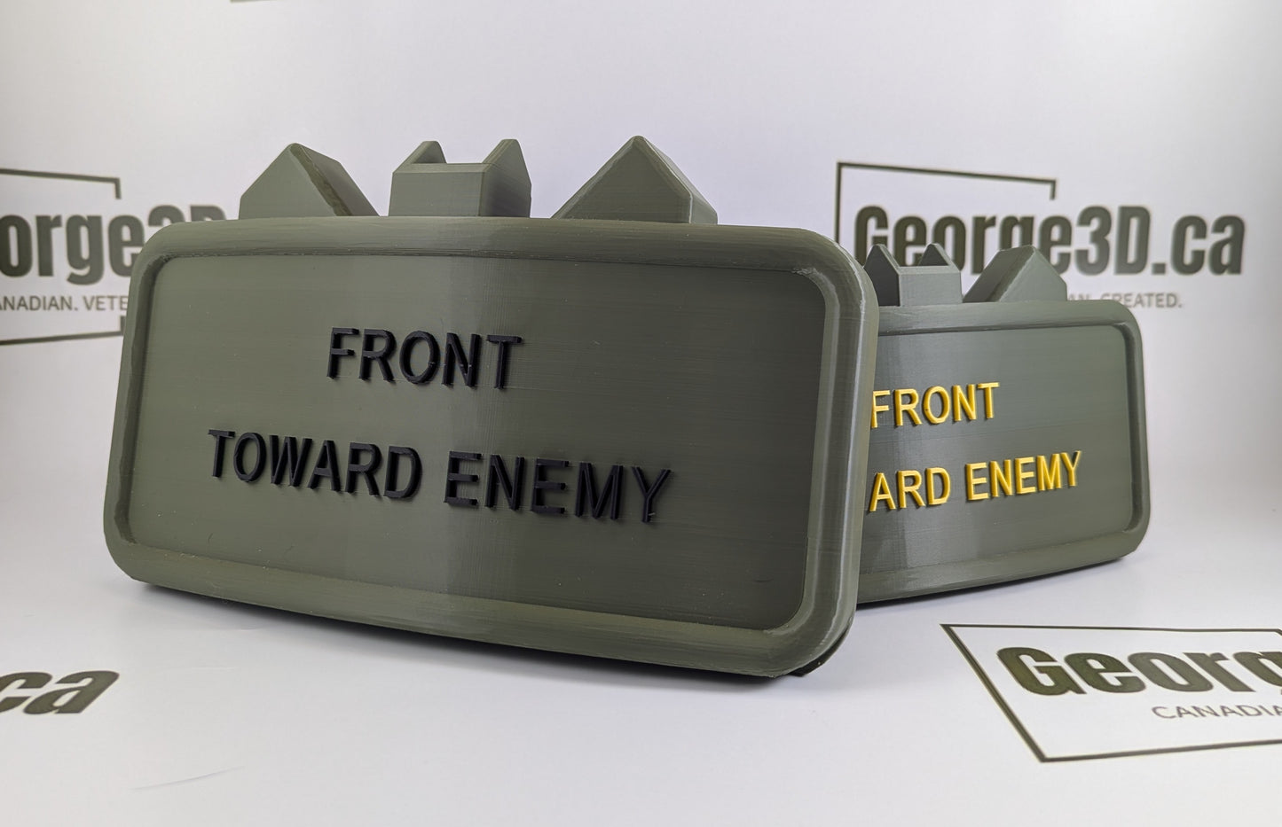 Claymore Hitch Receiver Cover | "Front Toward Enemy"